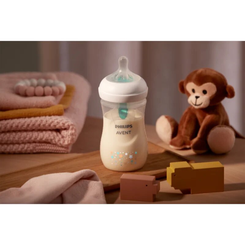Philips Avent Natural Response AirFree SCY673/82 бебешко шише 3-6 m Bear 1 бр.