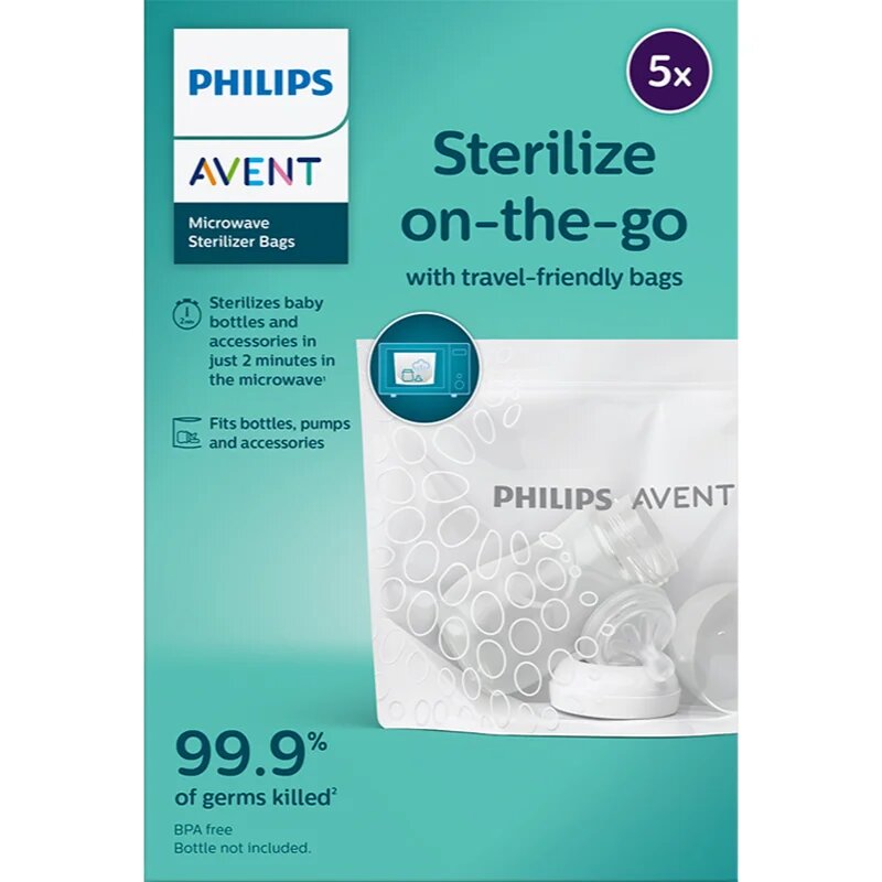 Philips Avent Steriliser bags SCF297/05 пликчета за стерилизиране за микровълнова фурна 5 бр.