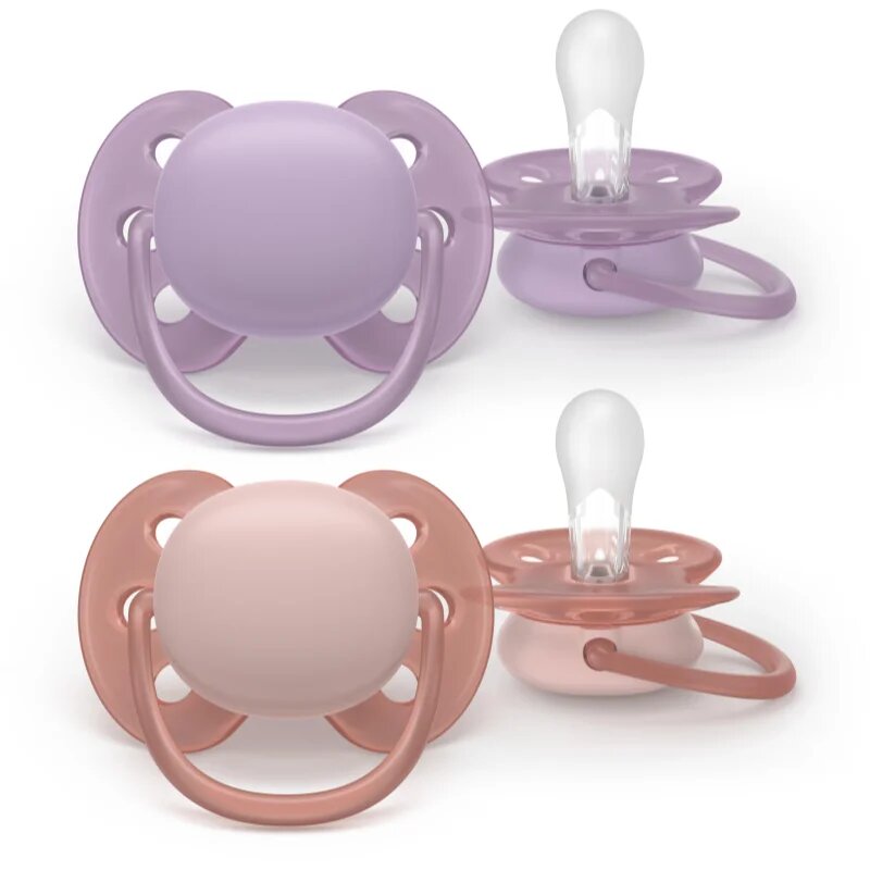 Philips Avent Ultrasoft SCF091/43 6-18 m биберон Girl 2 бр.