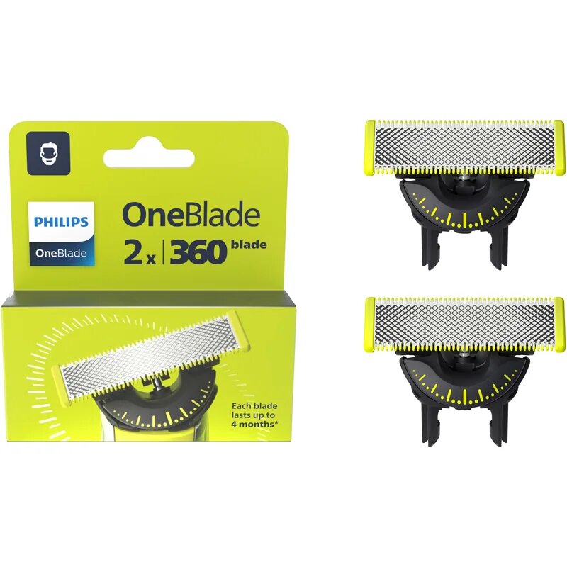 Philips OneBlade 360 QP420/50 Резервни остриета for OneBlade 360 2 бр.