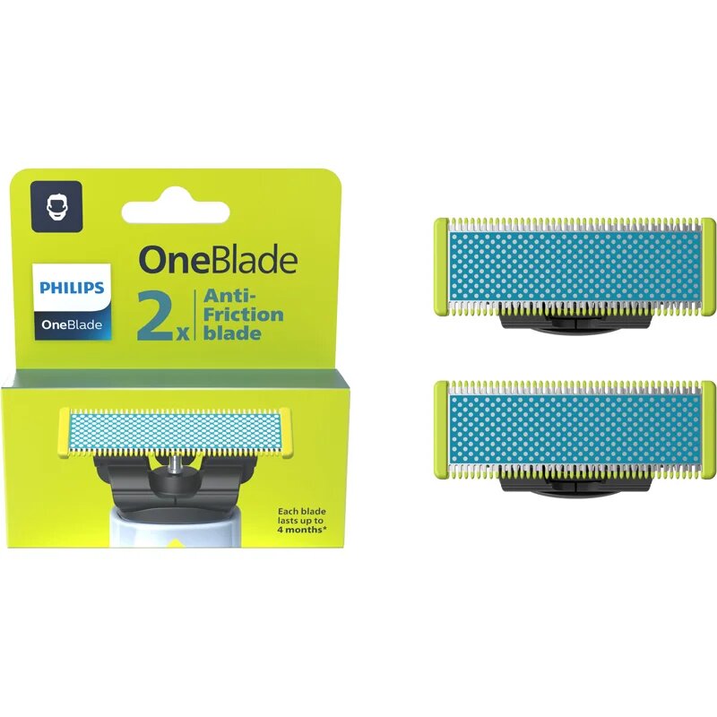 Philips OneBlade Anti-Friction QP225/50 Резервни остриета for OneBlade 2 бр.