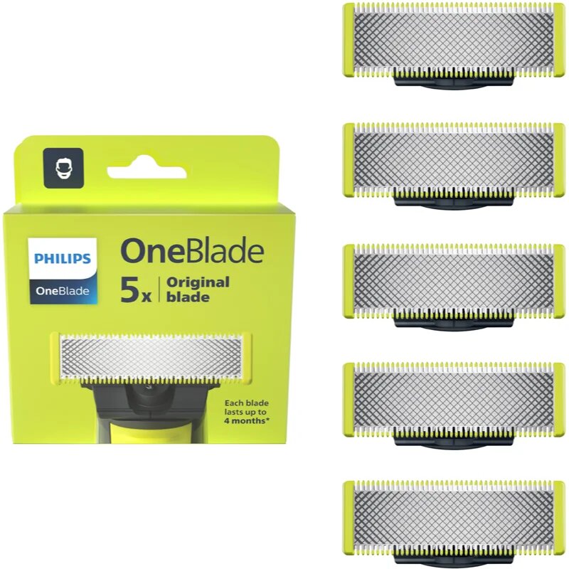 Philips OneBlade QP250/50 Резервни остриета for OneBlade 5 бр.