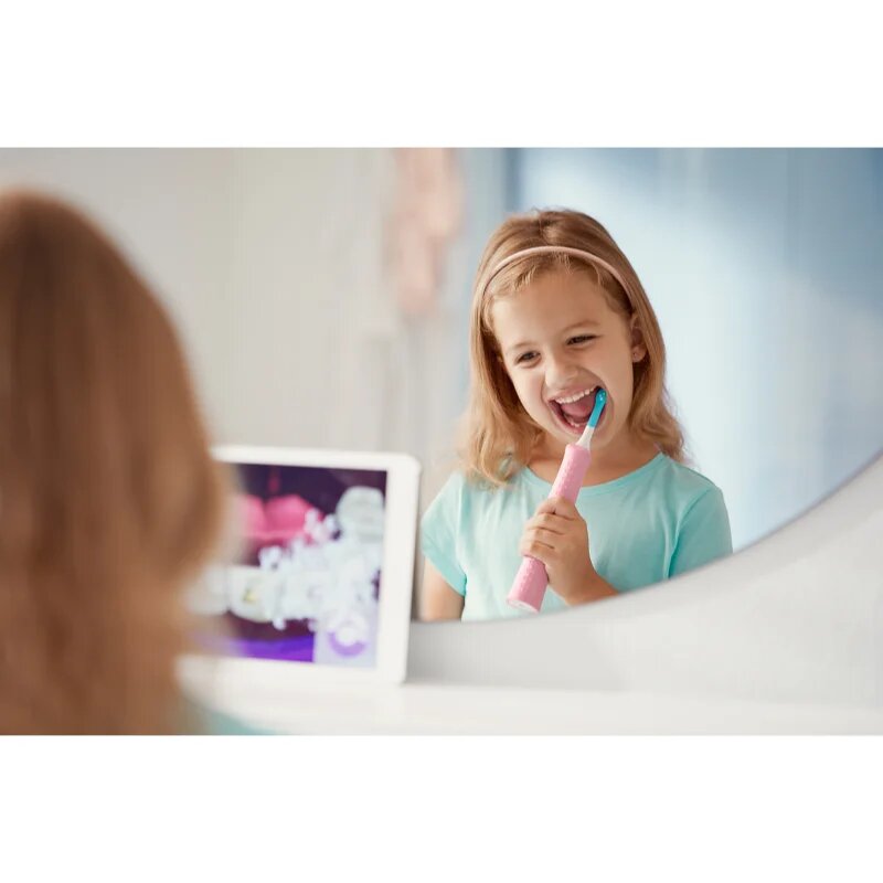 Philips Sonicare For Kids HX6352/42 звукова електрическа четка за зъби за деца с Bluetooth връзка Pink 1 бр.