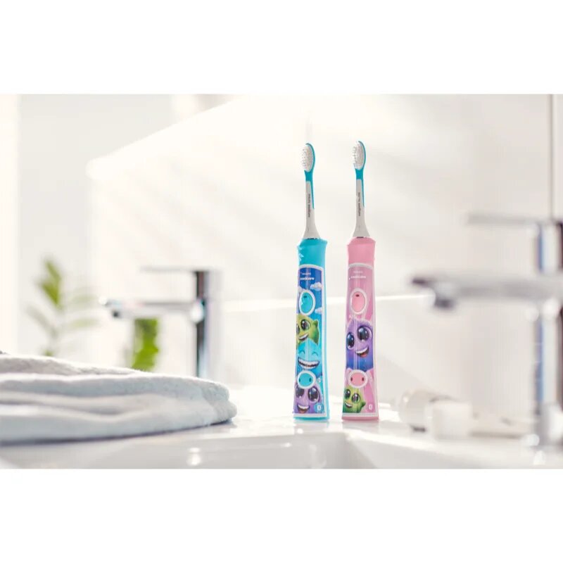 Philips Sonicare For Kids HX6352/42 звукова електрическа четка за зъби за деца с Bluetooth връзка Pink 1 бр.