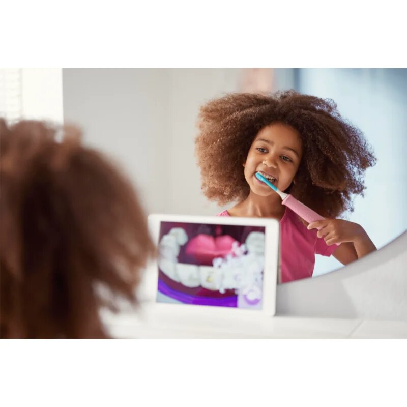 Philips Sonicare For Kids HX6352/42 звукова електрическа четка за зъби за деца с Bluetooth връзка Pink 1 бр.