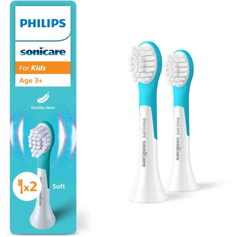 Philips Sonicare For Kids Mini 3+ HX6032/90 резервни глави за четка за зъби за деца 2 бр.
