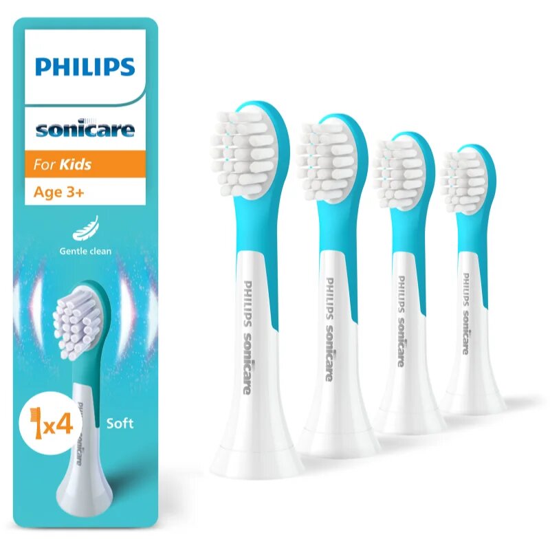 Philips Sonicare For Kids Mini 3+ HX6034/90 резервни глави за четка за зъби за деца 4 бр.