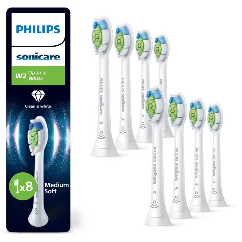 Philips Sonicare Optimal White HX6068/87 резервни глави за четка за зъби 8 бр.