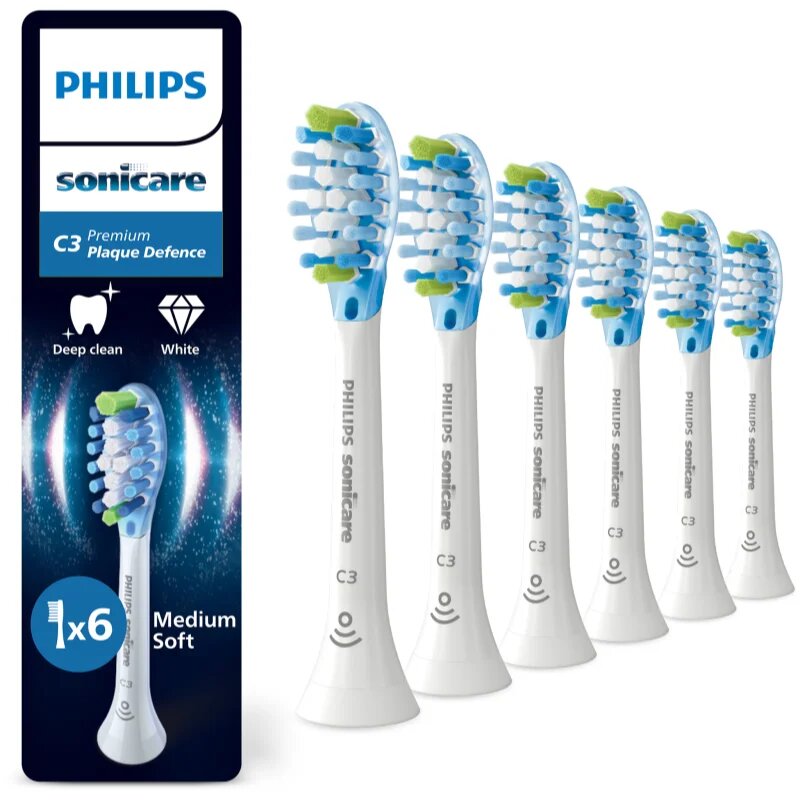 Philips Sonicare Premium Plaque Defense HX9046/87 резервни глави за четка за зъби 6 бр.