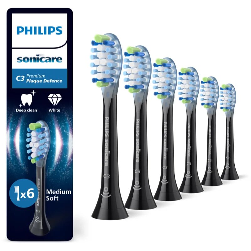 Philips Sonicare Premium Plaque Defense HX9046/88 резервни глави за четка за зъби 6 бр.