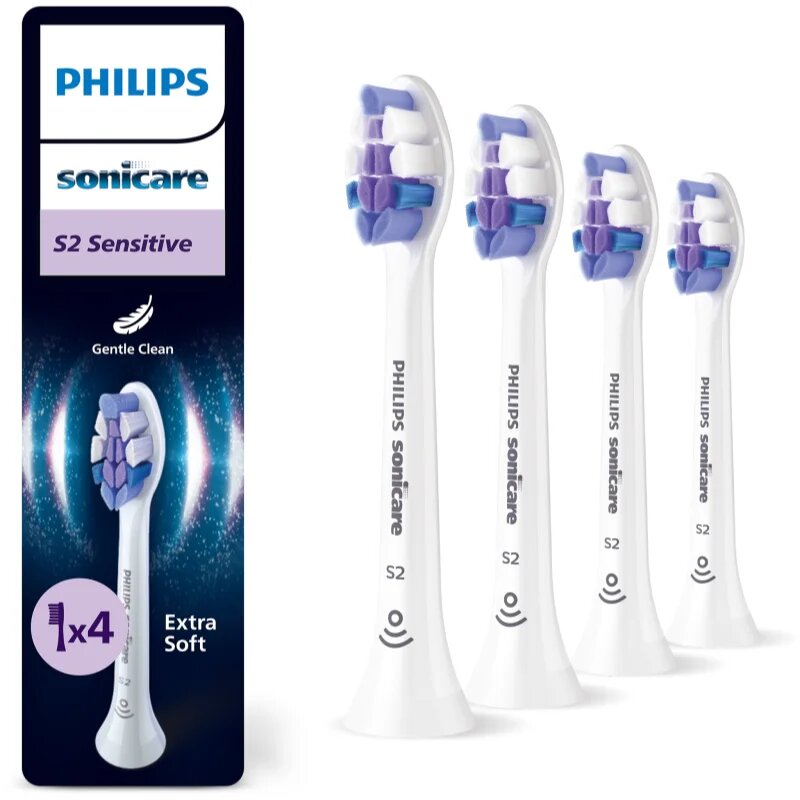 Philips Sonicare Sensitive HX6054/87 резервни глави за четка за зъби 4 бр.