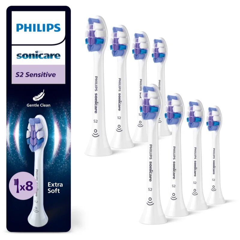 Philips Sonicare Sensitive HX6058/87 резервни глави за четка за зъби 8 бр.