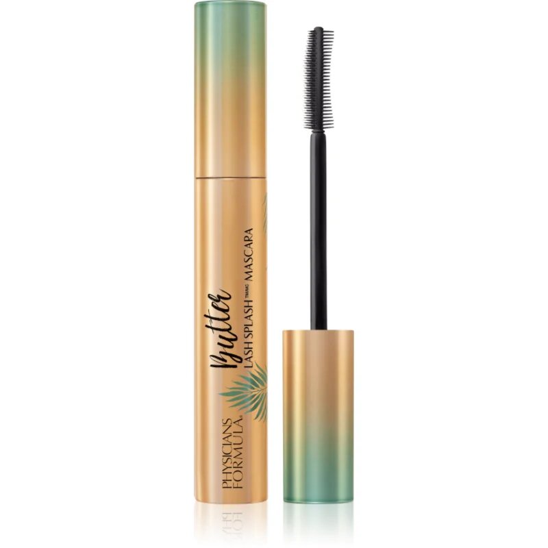 Physicians Formula Butter Lash Splash™ водоустойчива спирала за удължаване извиване на миглите и придаване на обем Blackest Black 10 мл.