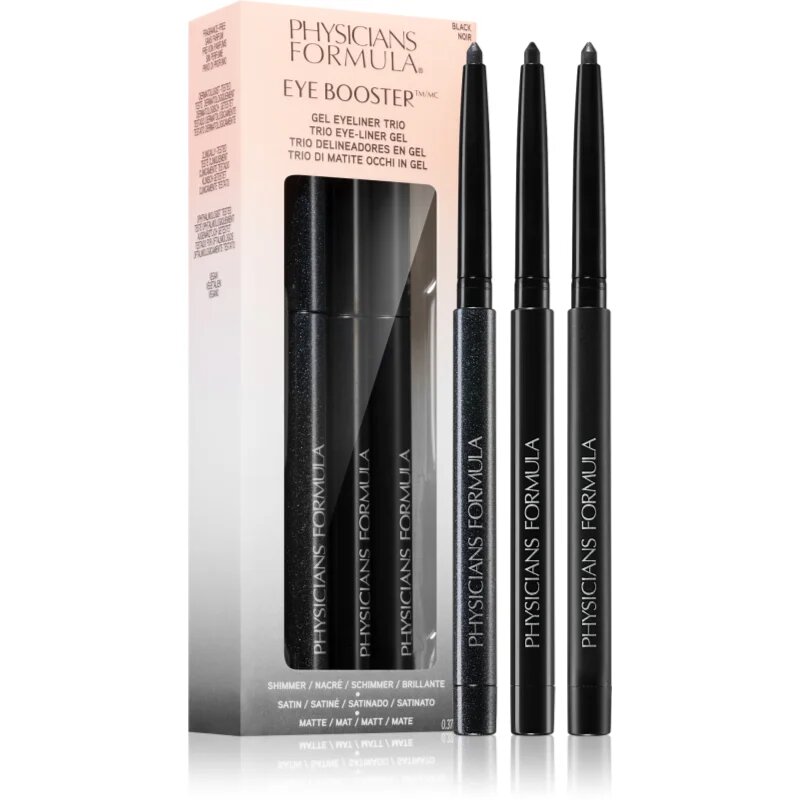 Physicians Formula Eye Booster™ Gel Eyeliner Trio комплект декоративна козметика за очи цвят Black