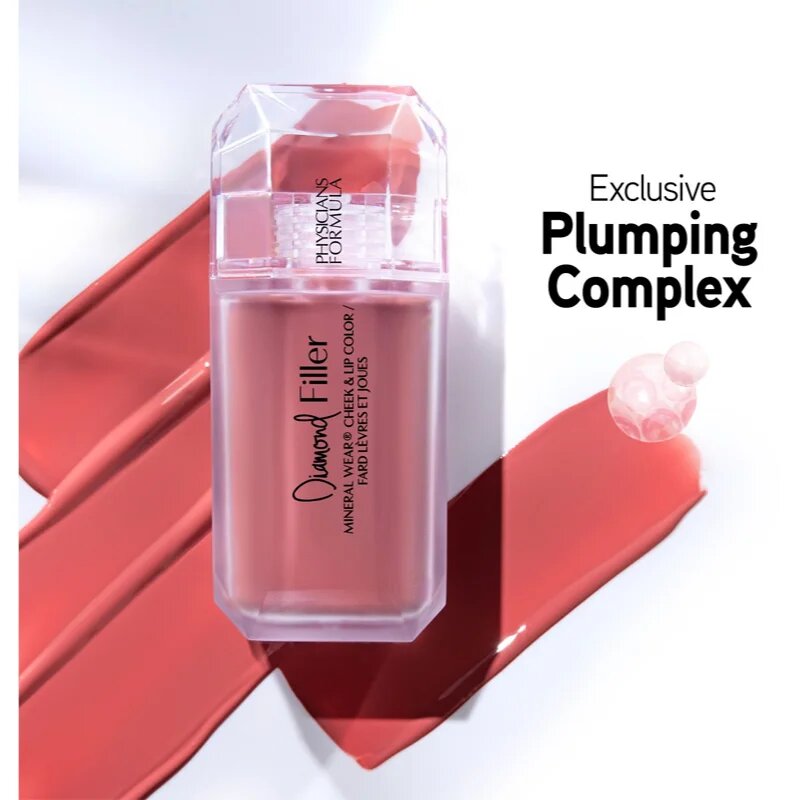 Physicians Formula Mineral Wear® Diamond Filler червило на устните и бузите цвят Radiant Pink 7.3 мл.