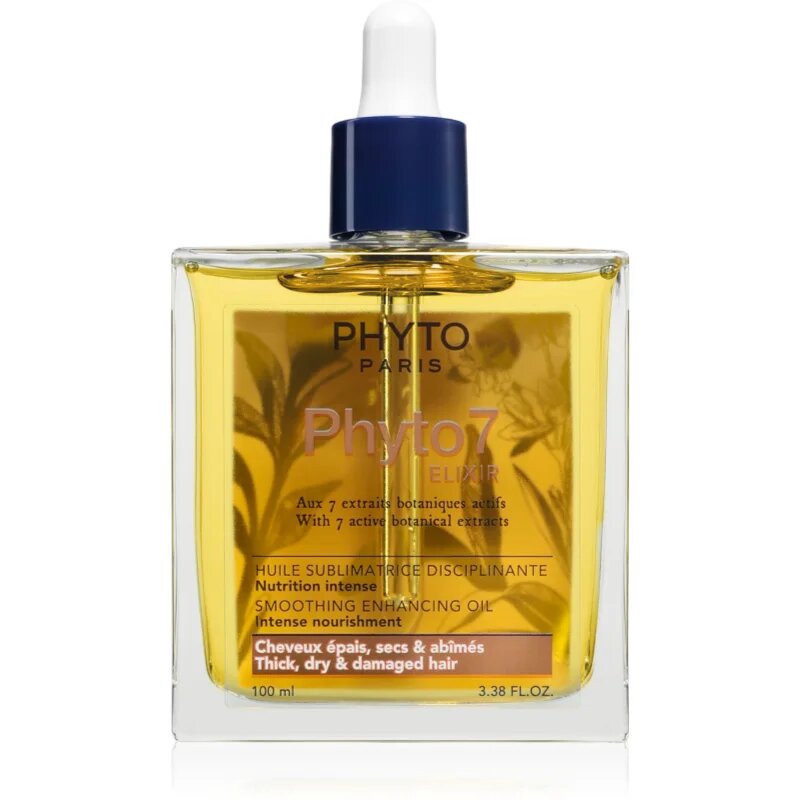 Phyto 7 Elixir Smoothing Enhancing Oil олио за суха коса изтощена коса 100 мл.