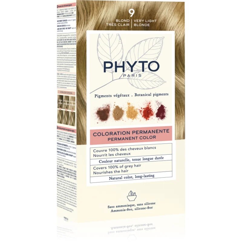 Phyto Color боя за коса без амоняк цвят 9 Very Light Blonde 1 бр.