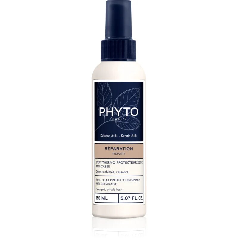 Phyto Repair 230° Heat Protection Spray Anti-Breakage термозащитен спрей за оформяне с преса и маша 150 мл.