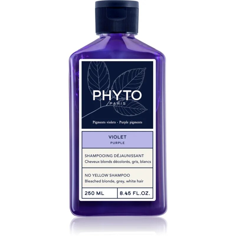 Phyto Violet No Yellow Shampoo тониращ шампоан за блонд коса и коса с кичури 250 мл.
