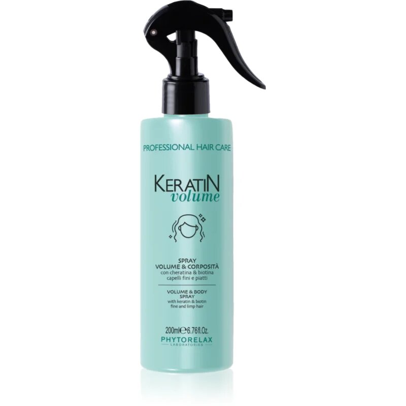 Phytorelax Laboratories Keratin Volume спрей за обем на нежна коса с кератин 200 мл.