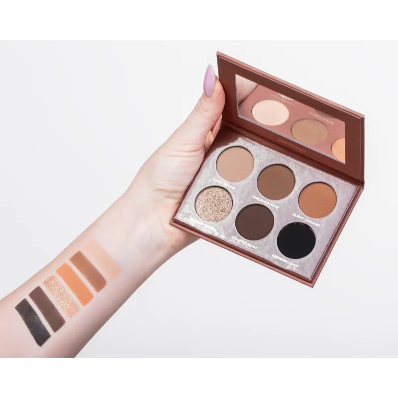 Pierre René Mocha Mousse палитра сенки за очи цвят Espresso 6x1.3 гр.