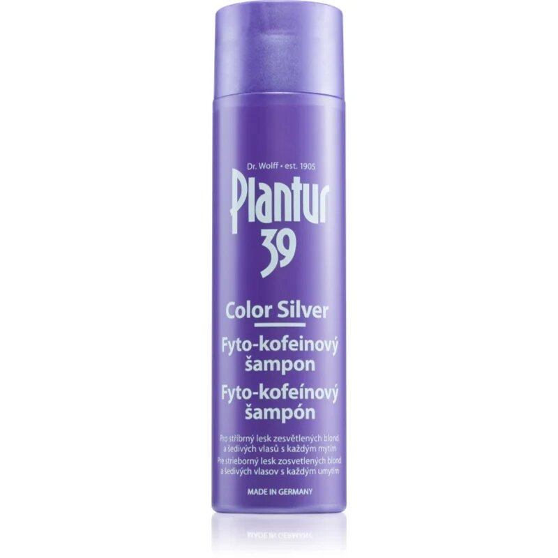 Plantur 39 Color Silver шампоан с кофеин неутрализиращ жълтеникавите оттенъци 250 мл.