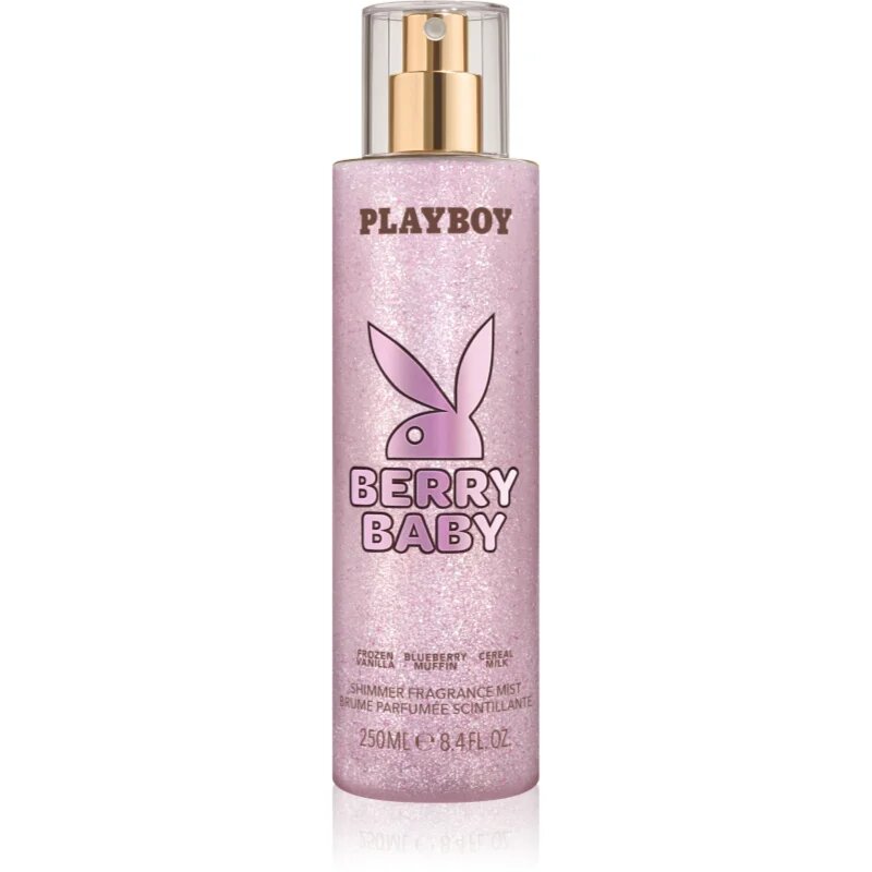 Playboy Berry Baby спрей за тяло с блясък за жени 250 мл.