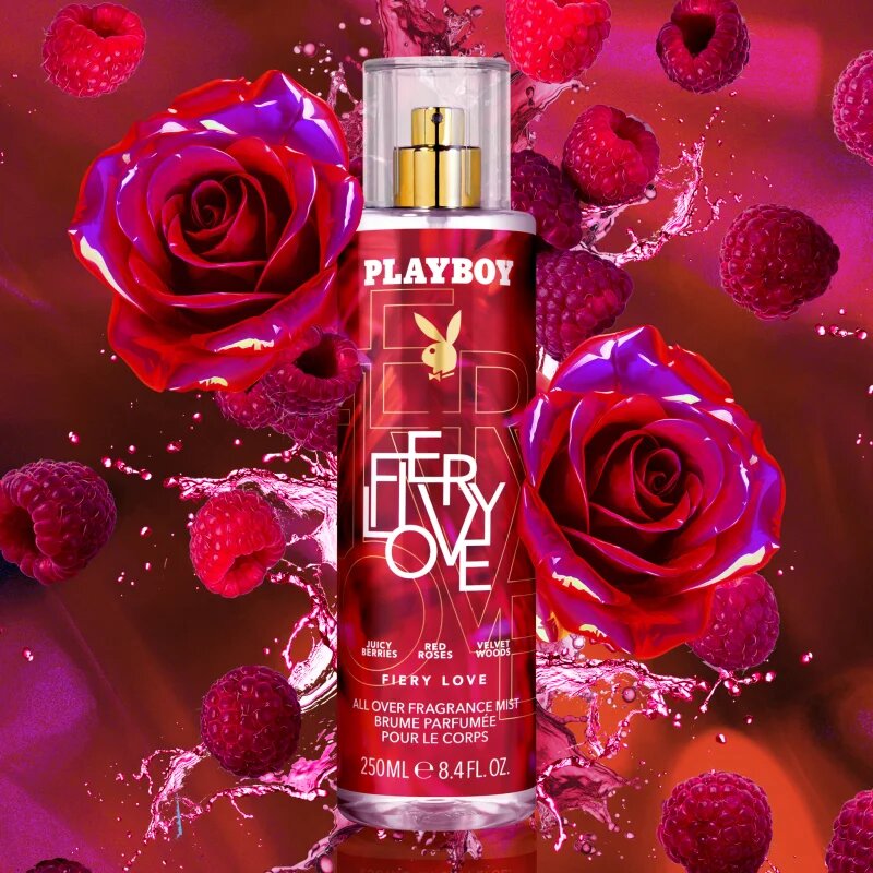 Playboy Fiery Love спрей за тяло за жени 250 мл.
