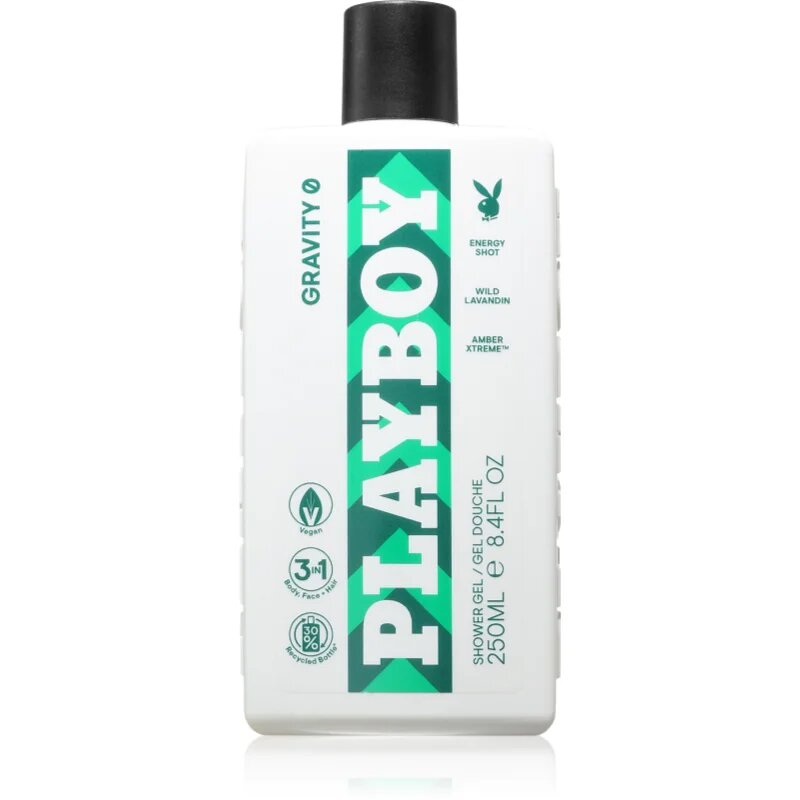 Playboy Gravity 0 душ гел 3 в 1 за мъже 250 мл.