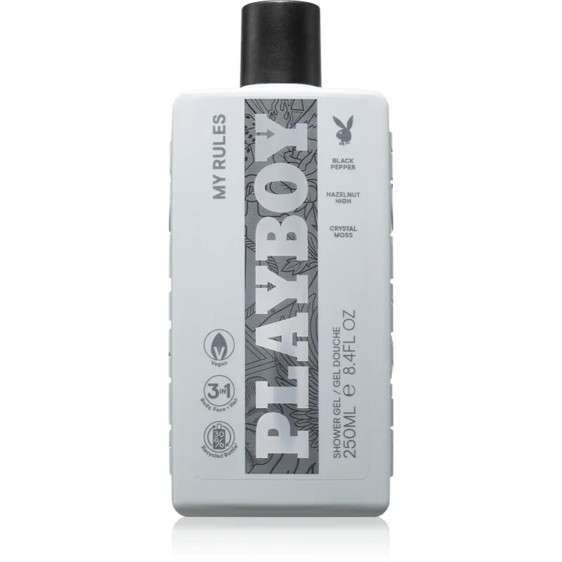 Playboy My Rules душ гел 3 в 1 за мъже 250 мл.