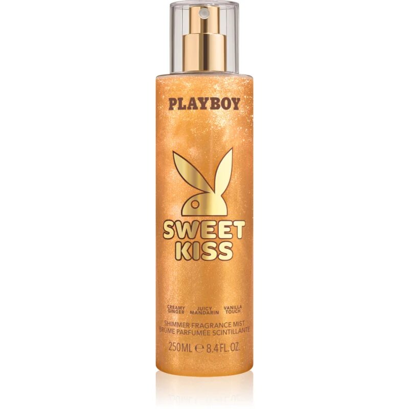 Playboy Sweet Kiss спрей за тяло с блясък за жени 250 мл.