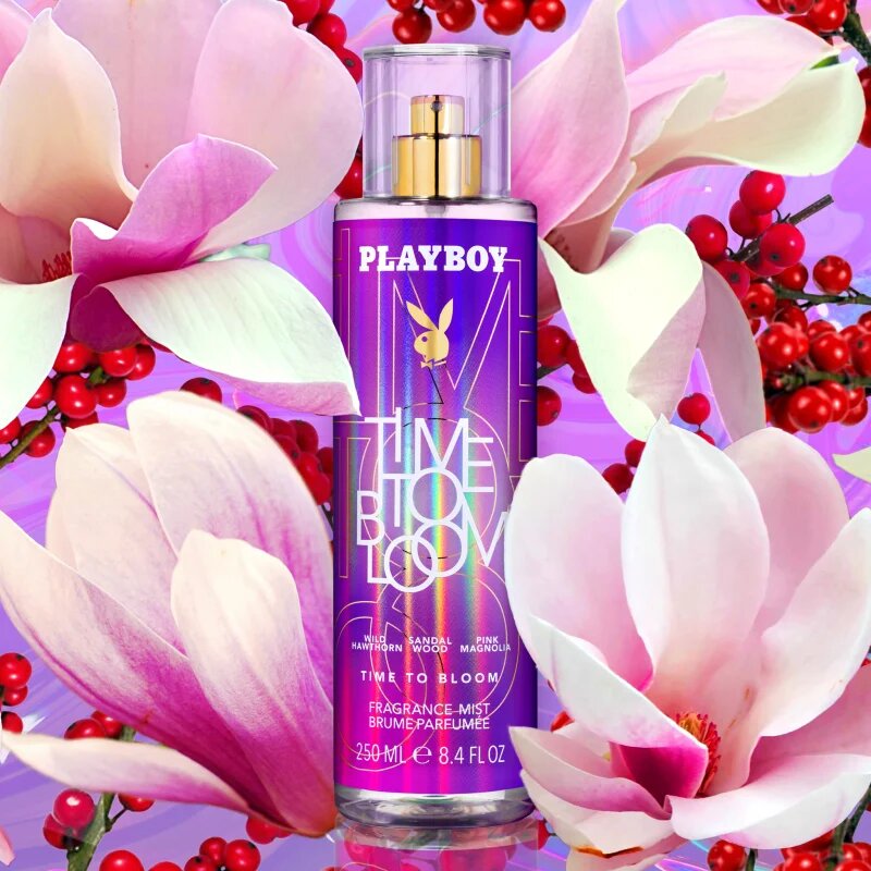 Playboy Time to Bloom спрей за тяло за жени 250 мл.