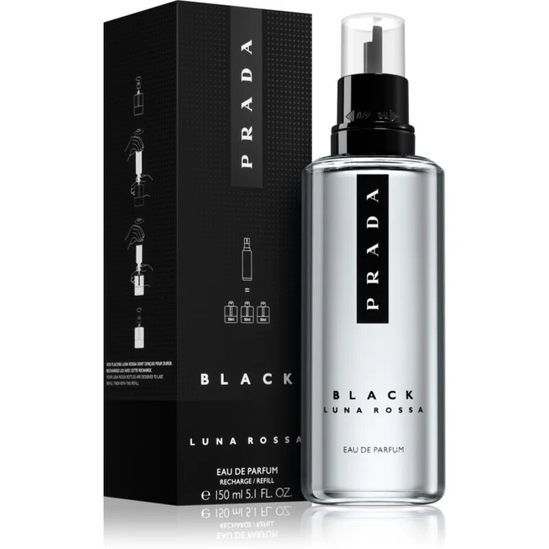 Prada Luna Rossa Black парфюмна вода пълнител за мъже Refill 150 мл.