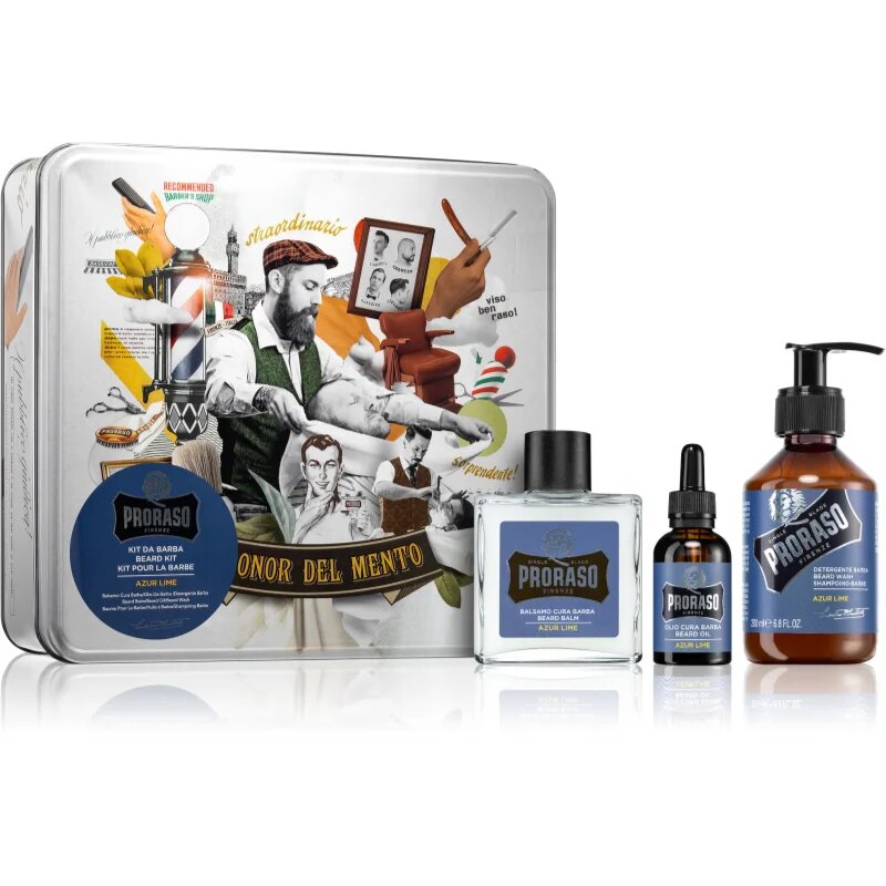 Proraso Azur Lime комплект за брадата Azur Lime