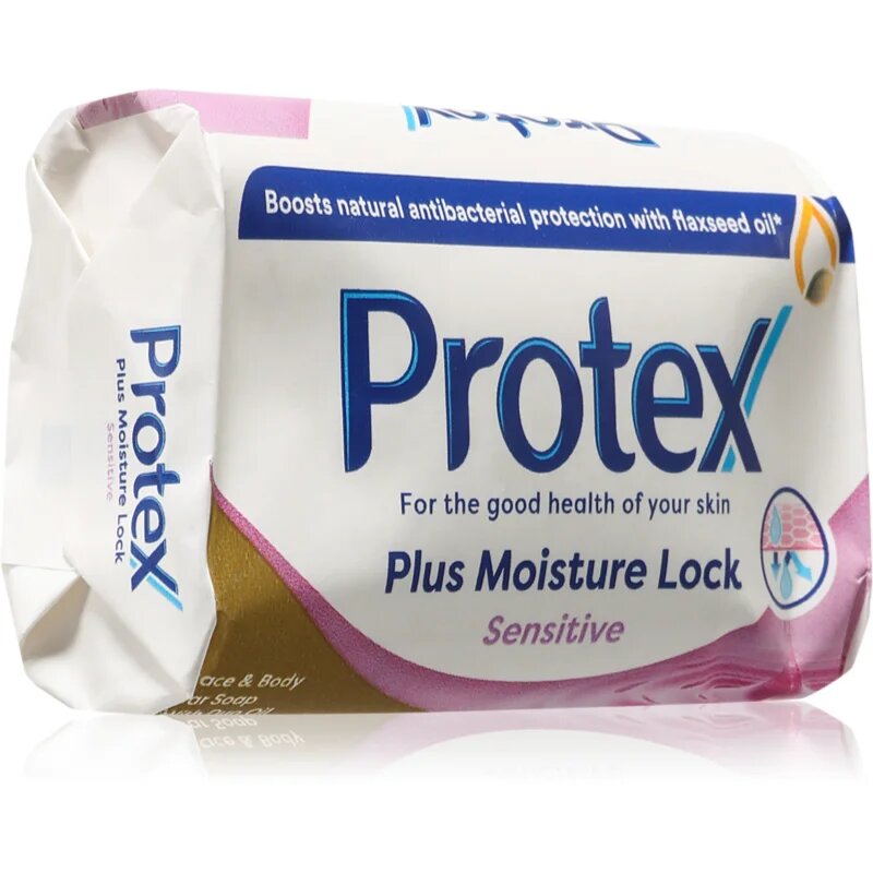 Protex Plus Moisture Lock Sensitive твърд сапун 90 гр.