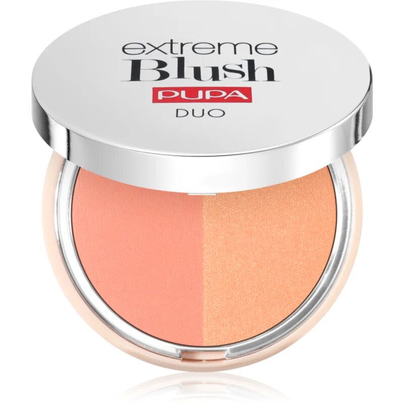 PUPA Milano Extreme Blush Duo компактен руж цвят 130 - Matt Salmon - Radiant Peach 4 гр.