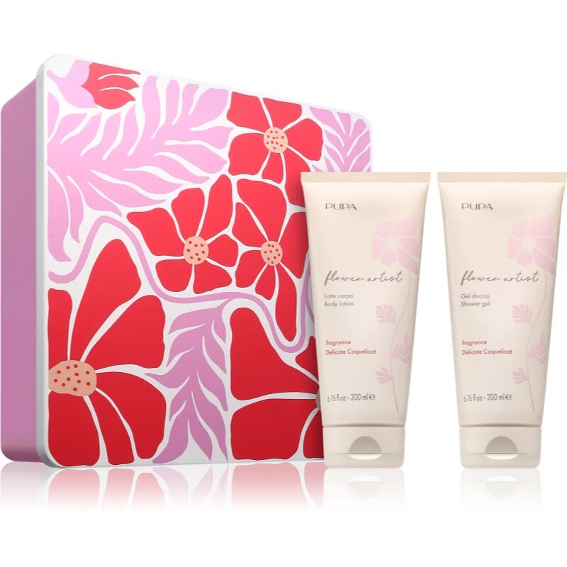 PUPA Milano Flower Artist Kit подаръчен комплект за тяло с аромат Delicate Coquelicot 1 бр.