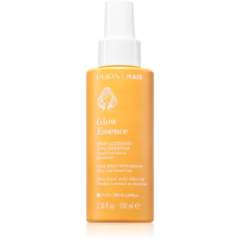 PUPA Milano Glow Essence Hair Spray хидратиращ спрей за коса за здрав блясък 100 мл.