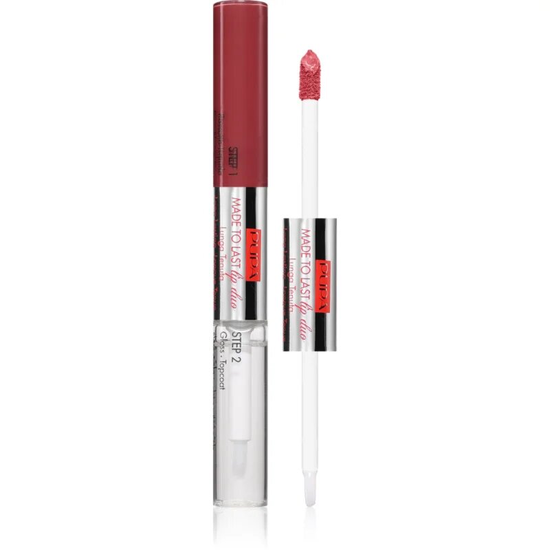 PUPA Milano Made to Last Lip Duo дълготрайно течно червило с блясък цвят 015 - Nude Set 2x4 мл.