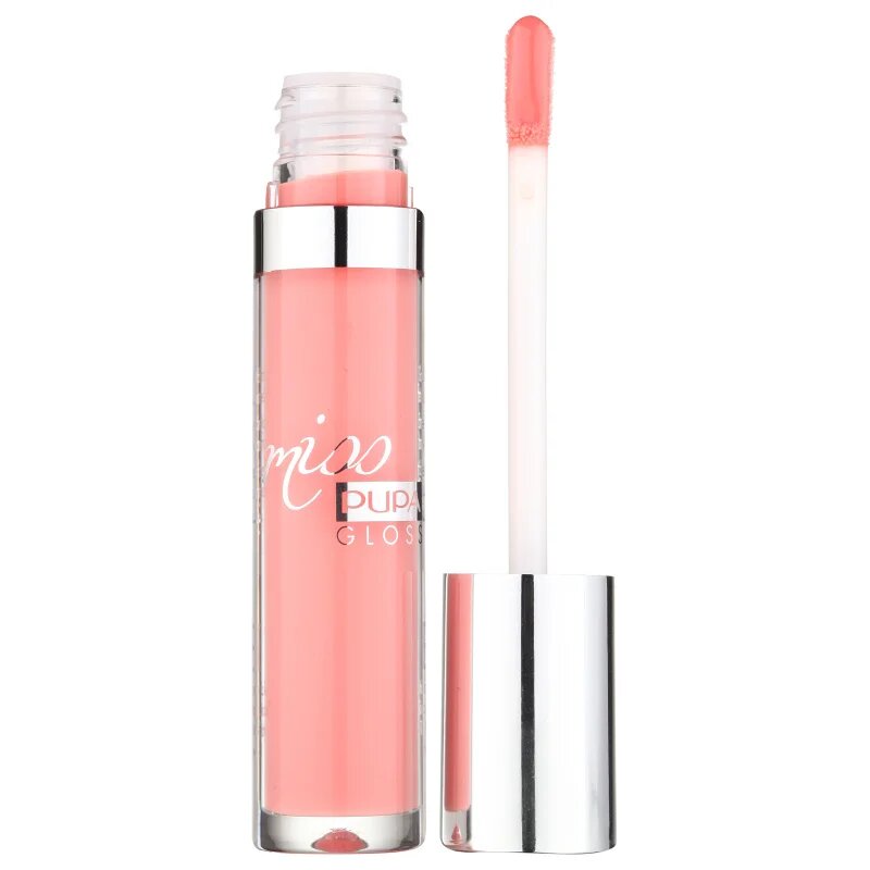 PUPA Milano Miss Pupa блясък за устни цвят 201Tender Apricot 5 мл.