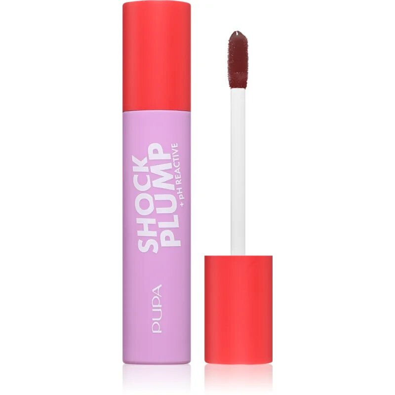 PUPA Milano Shock Plump Lip Gloss блясък за устни за по-голям обем цвят 004 Cherry Cola 5 мл.