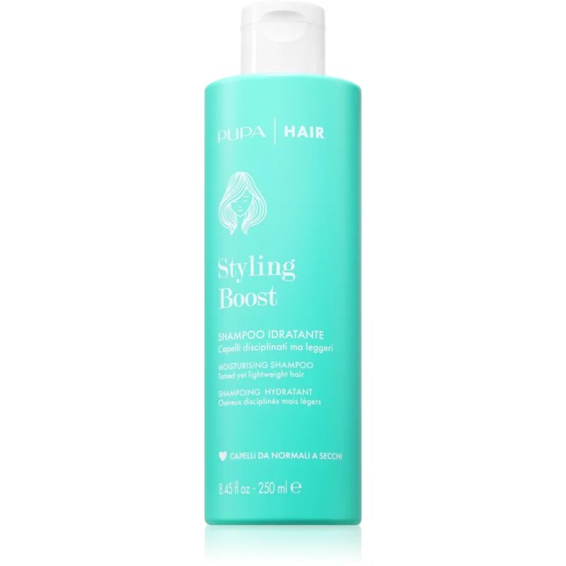 PUPA Milano Styling Boost Shampoo Idratante лек хидратиращ шампоан против цъфтене 250 мл.