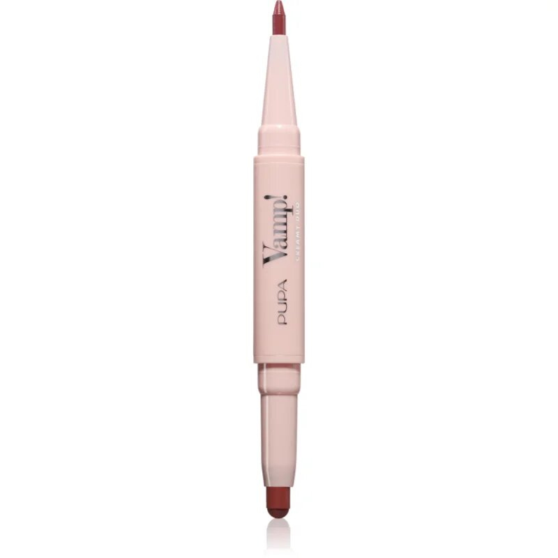 PUPA Milano Vamp! Creamy Duo червило и молив за контур за устни 2 в 1 цвят 017 Timeless Rose 0.8 гр.
