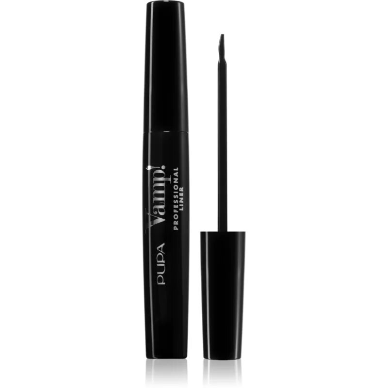PUPA Milano Vamp! Professional Liner течни очни линии екстра тънки цвят 100 - Extra Black 4.5 мл.