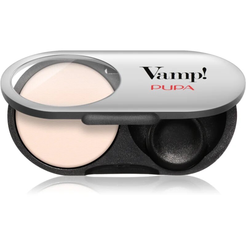 PUPA Milano Vamp! Radiant Baked Eyeshadow дълготрайни сенки за очи с блясък цвят 400 Vanilla Cream - MATT 1 гр.