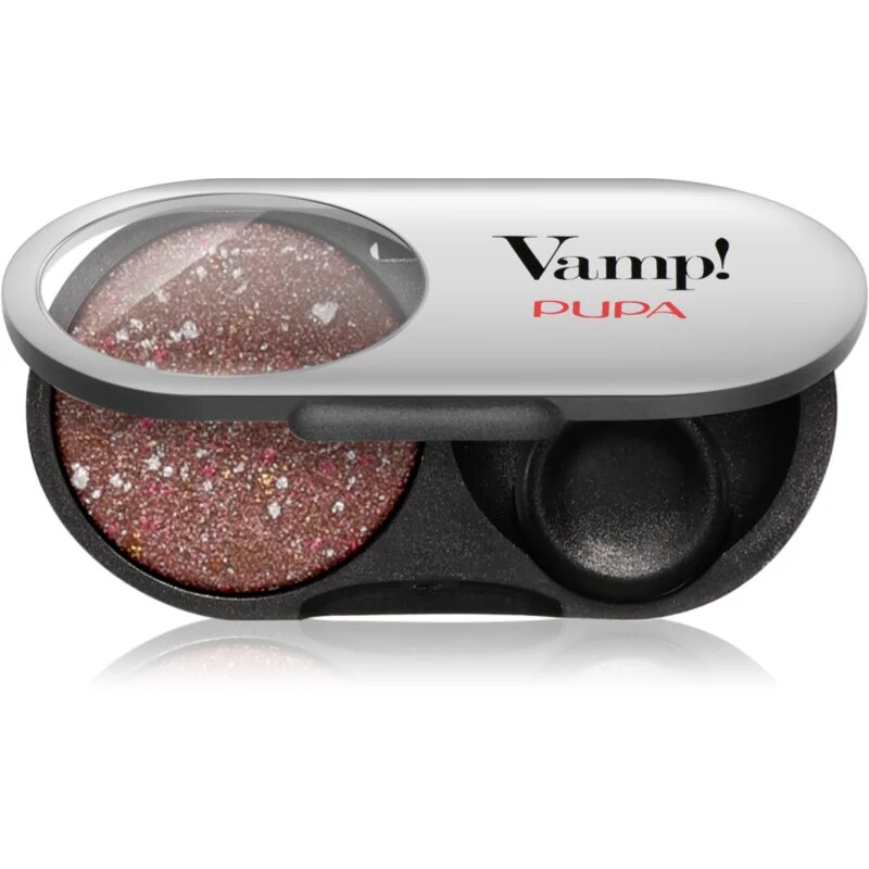 PUPA Milano Vamp! Radiant Baked Eyeshadow дълготрайни сенки за очи с блясък цвят 403 Fancy Brown - GEMS 1 гр.