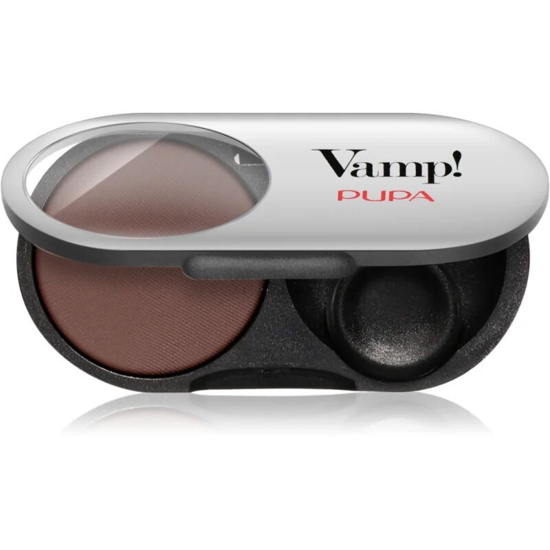 PUPA Milano Vamp! Radiant Baked Eyeshadow дълготрайни сенки за очи с блясък цвят 405 Dark Chocolate - MATT 1 гр.