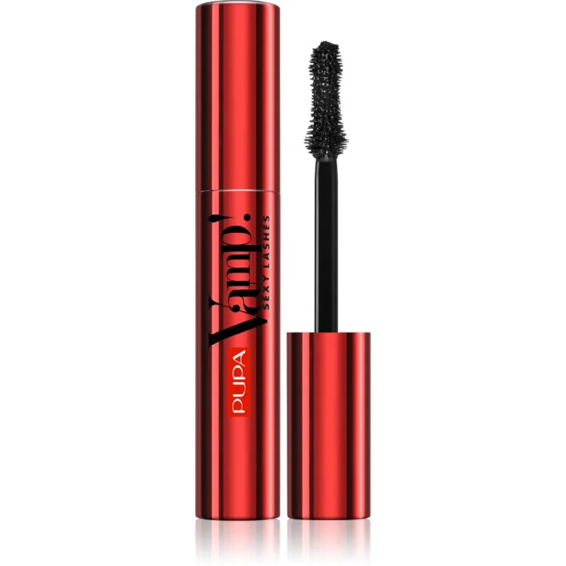 PUPA Milano Vamp! Sexy Lashes укрепваща спирала за мигли за екстремен обем и интензивен поглед цвят 011 Black 12 мл.