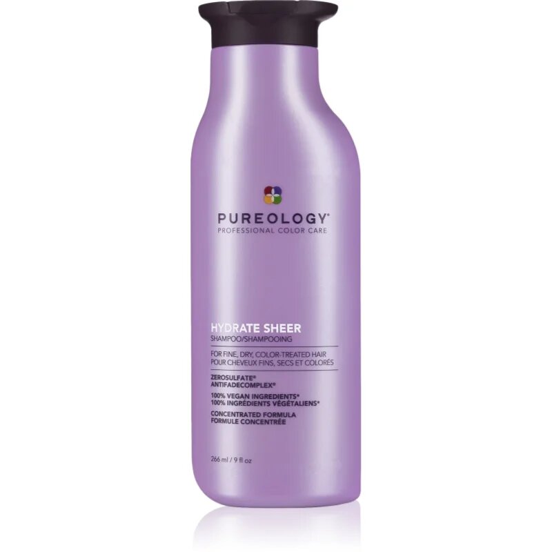 Pureology Hydrate Sheer лек хидратиращ шампоан за чувствителна коса за жени 266 мл.