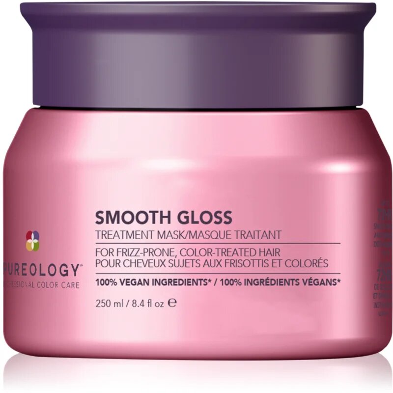 Pureology Smooth Gloss подхранваща маска за коса за жени 250 мл.
